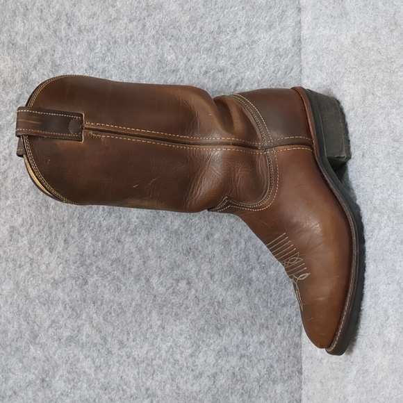 Chippewa Oil Resistant Leather Cowboy Vintage Men's Boots Size 7.5 D